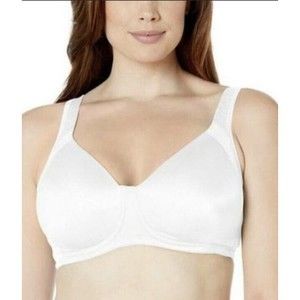 Playtex 18 Hour Bra Style 4698 Size 44D White No Poke - No Dig NEW w/Tag